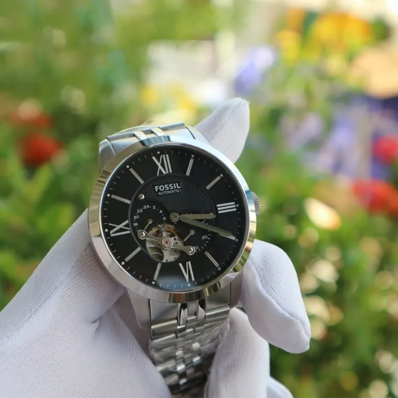 Fossil Townsman Automatic Black Dial Men's Watch- ME3107